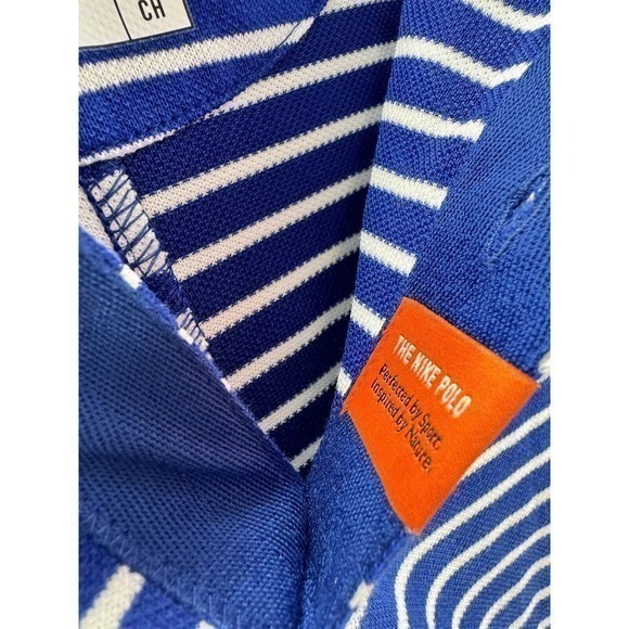 Nike Dri-Fit Blue Stripe Golf Polo Shirt AV4165-438 Small Standard Was $75‎ NWT - Picture 7 of 9